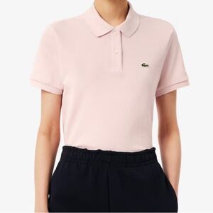Lacoste Light Pink Polo Top